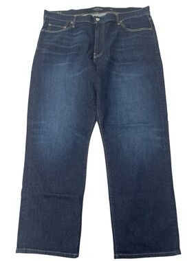 Lucky Brand Men's Dark Blue 181 Relaxed Straight Jeans
